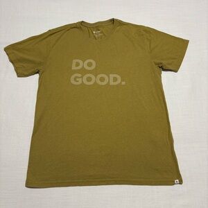 Men’s Cotopaxi Do Good T-Shirt | Warm Olive Green Color | Size Large